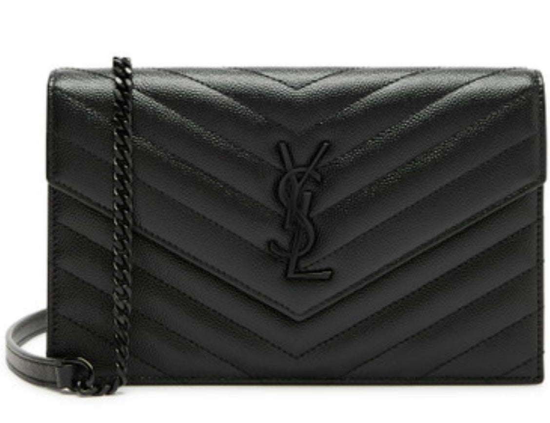 Saint Laurent black Cassandre Handbag