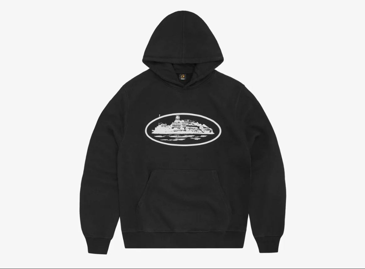 CORTEIZ ALCATRAZ HOODIE BLACK
