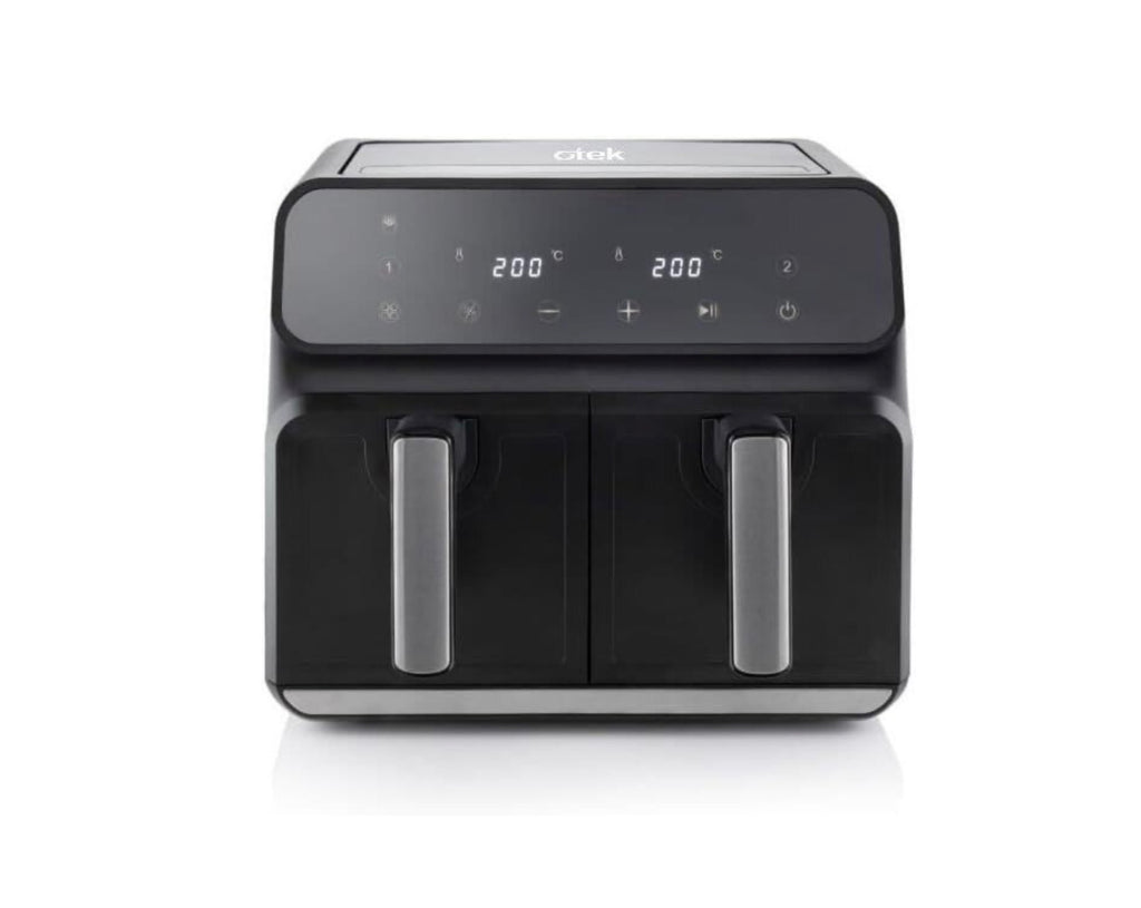 Otek 8L Large Air Fryer 1700W, Dual Zone, Low Fat/Oil Free, Touch Display - new 🏴