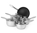 Russell Hobbs Pan Set 5PC Classic Collection Stainless Steel NonStick With Lids