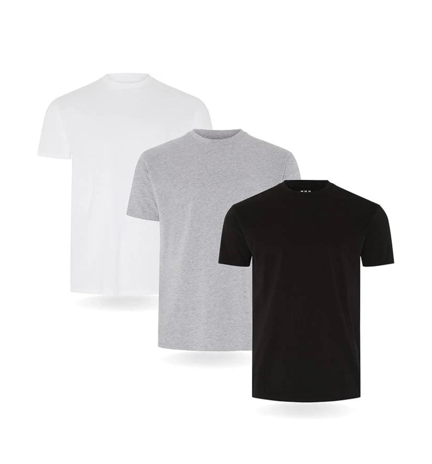 Men's Plain T-Shirt 100% Cotton Heavy Blend High Quality Short Sleeve Tee 3Pack 🏴