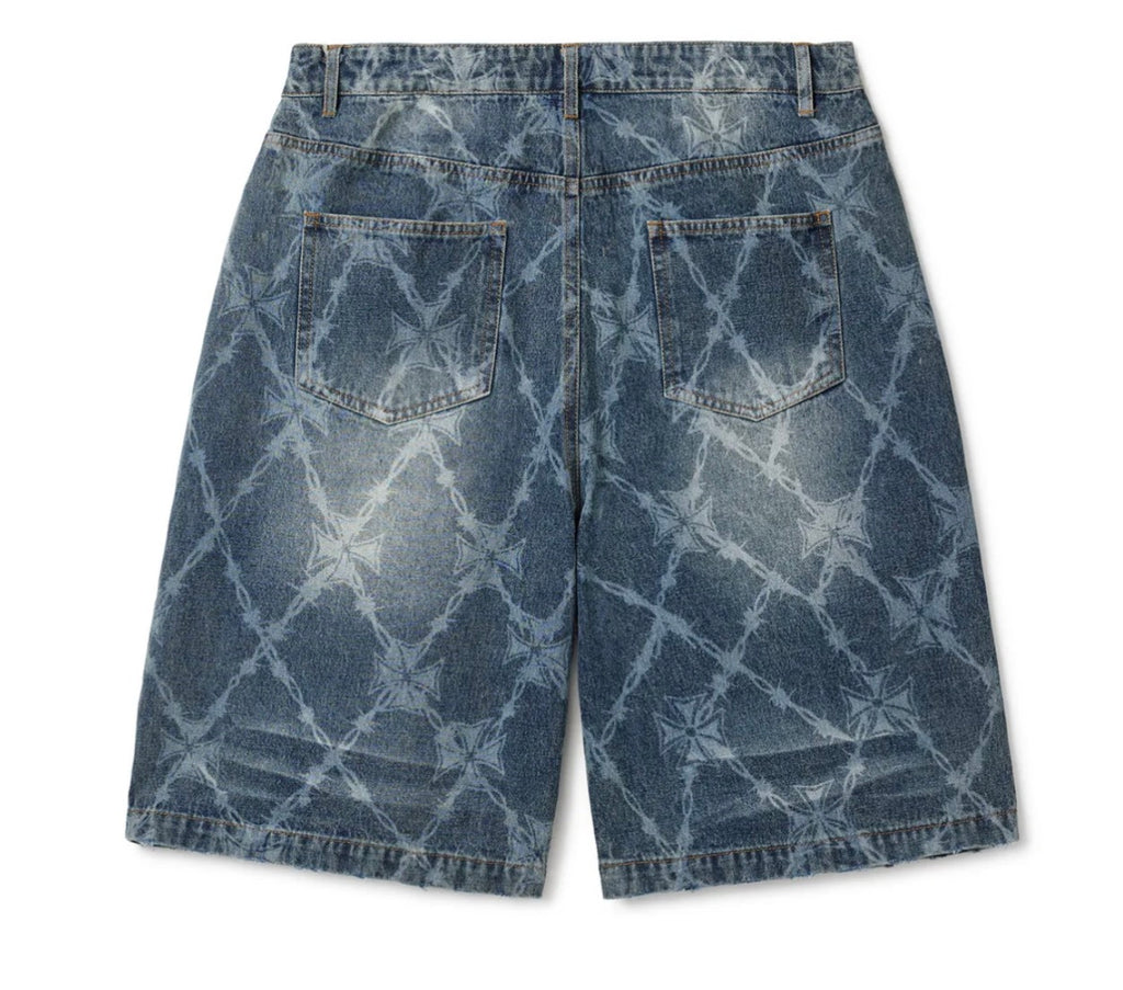 Vale Forever Ironworks Jorts Blue