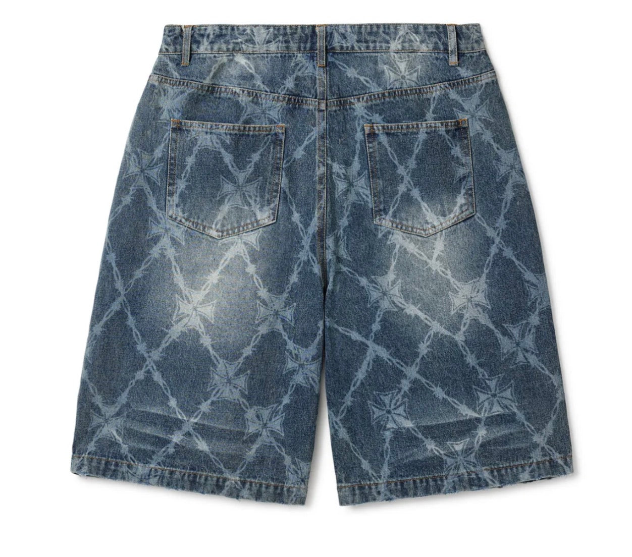 Vale Forever Ironworks Jorts Blue