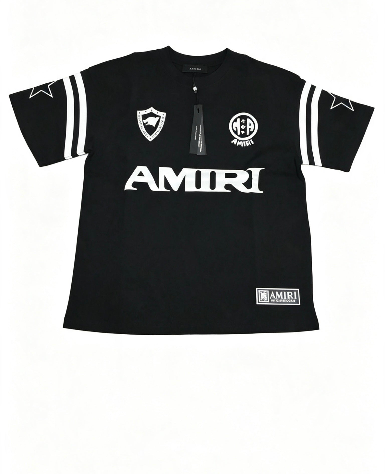 Amiri Black Print T-Shirt Casual Style Size - M
