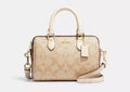 Mini Rowan Satchel In Blocked Signature Canvas