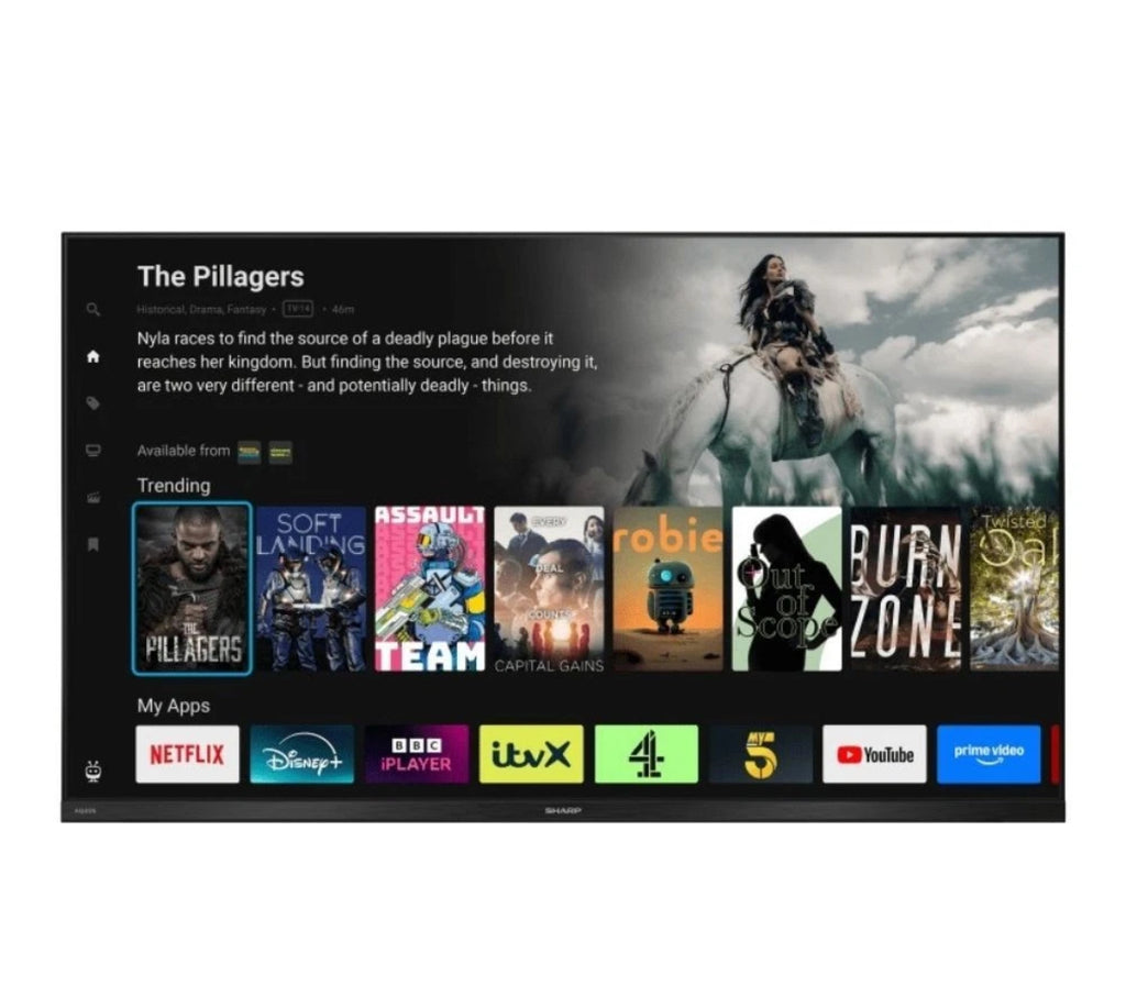 Sharp 32HE2145K HD Ready HDR 60Hz Frameless LED 32″ Smart TV Black (No Stand)