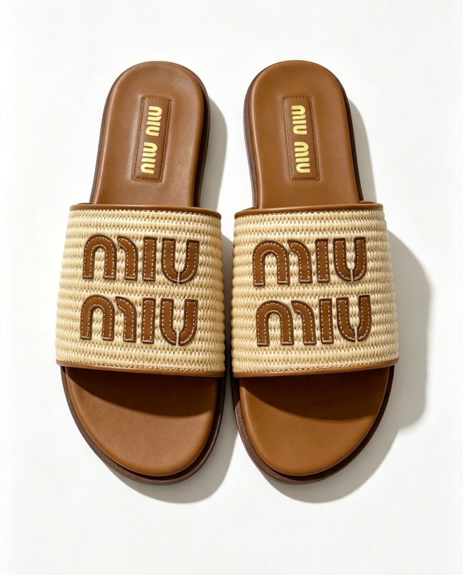 Prada Monolith Leather Thong Platform Sandals Size - 7