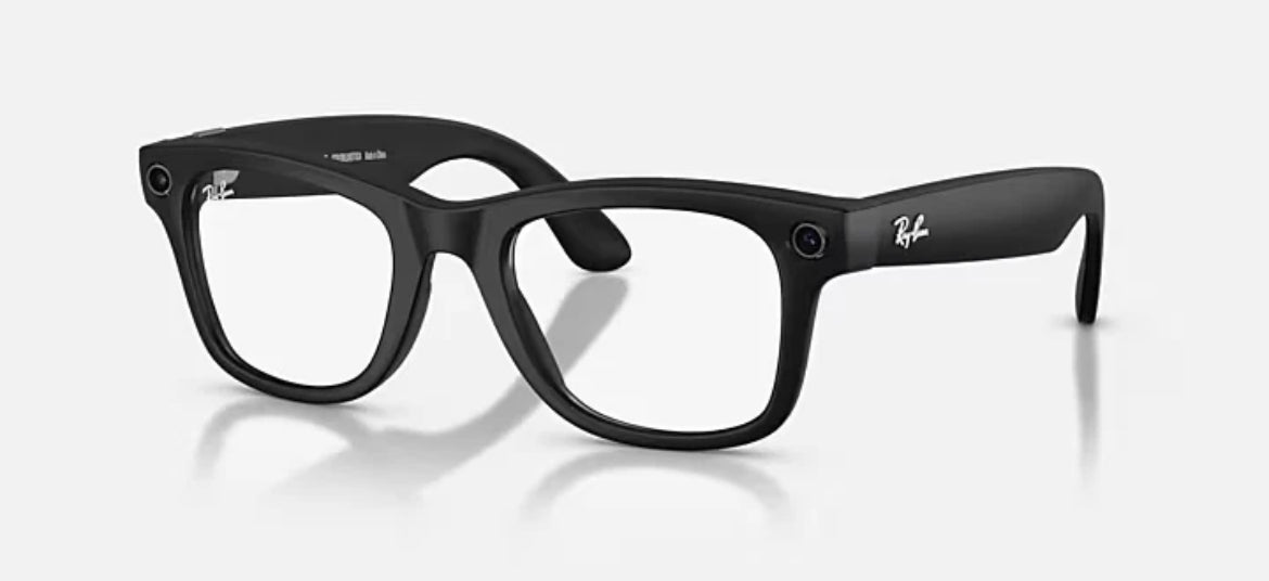 Ray-Ban Meta Wayfarer Gen 2 Smart AI RW4012 Matte Black Frame/Clear Lens Glasses🏴