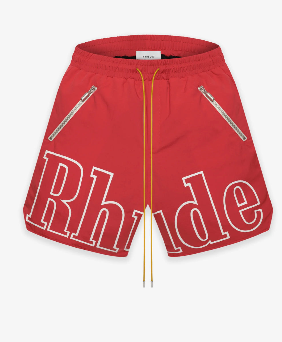 Rhude Shorts Red ®️