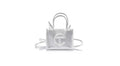 Telfar Silver Small Shopping Bag