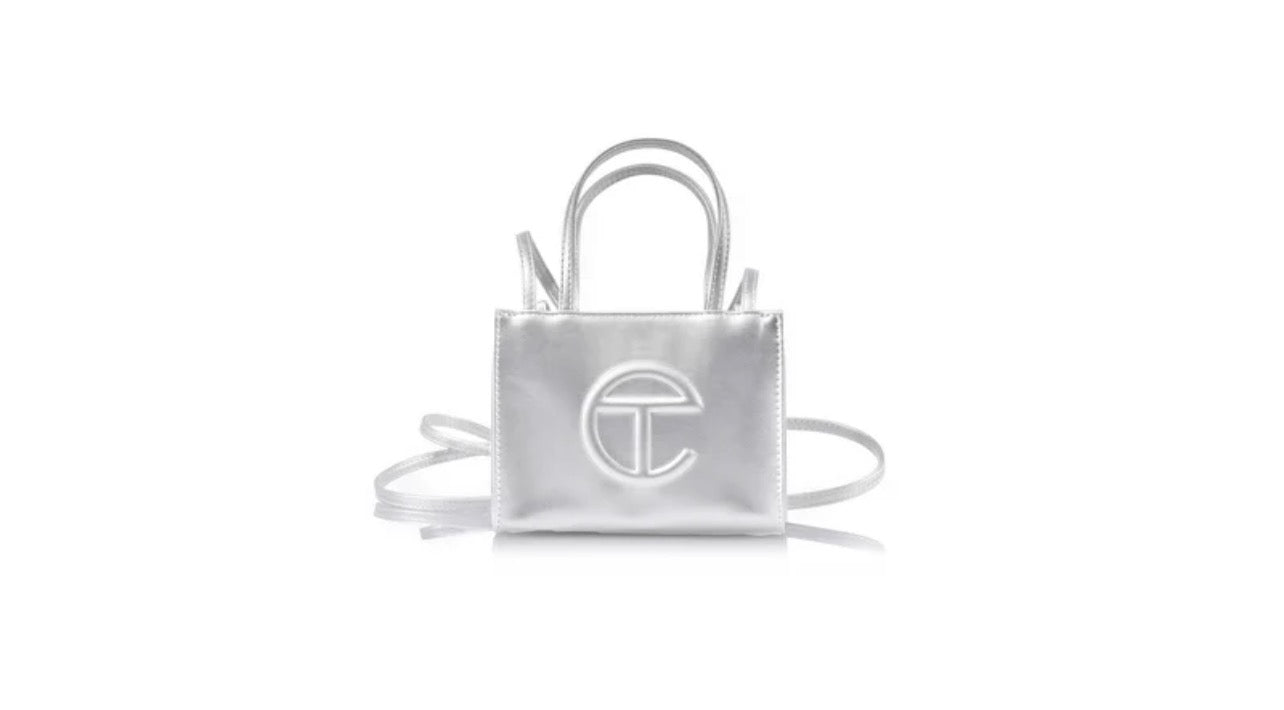 Telfar Silver Small Shopping Bag