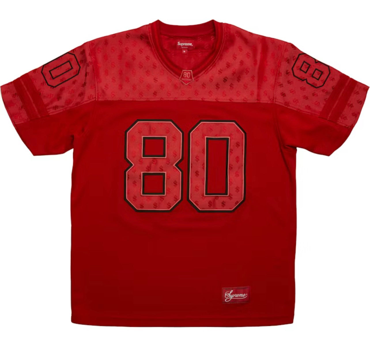 Supreme Red ‘80’ Monogram Jersey - Medium