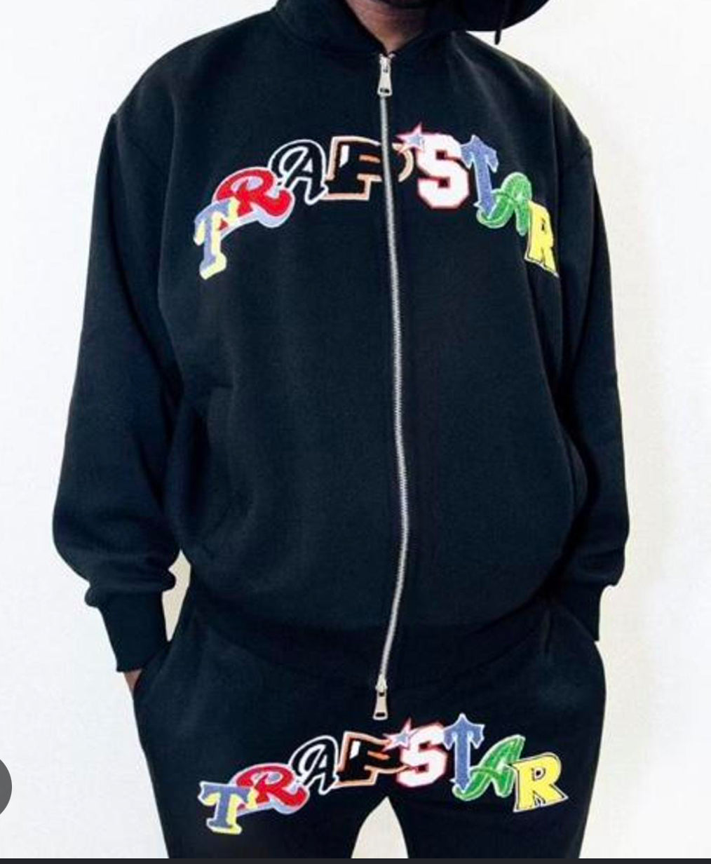 Black TrapStar Tracksuit - Large ®️
