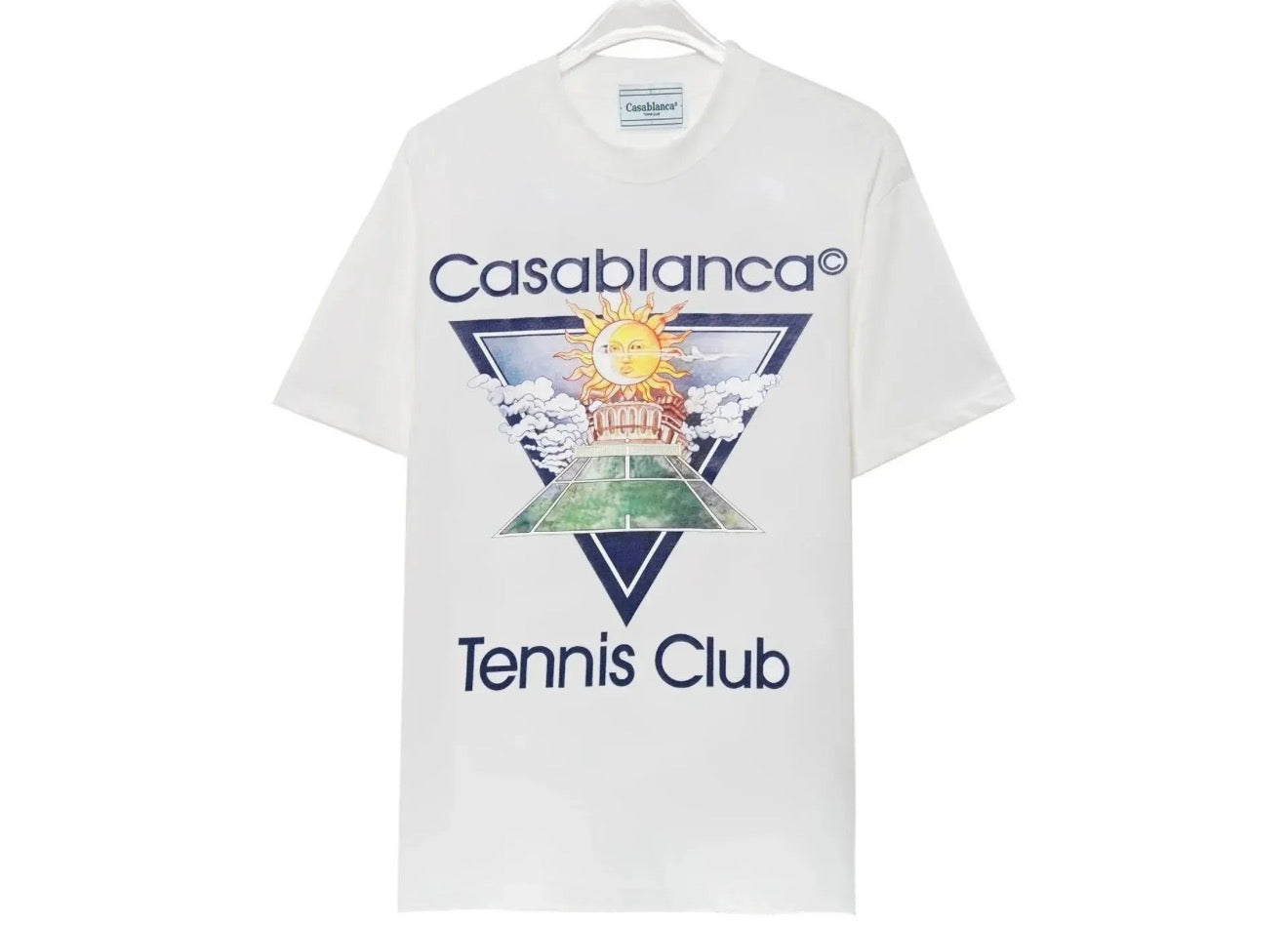 Casablanca Tennis Club White Graphic T-Shirt