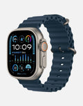 Apple Watch Ultra 2 LTE - 49mm Titanium Case - Blue Ocean Band