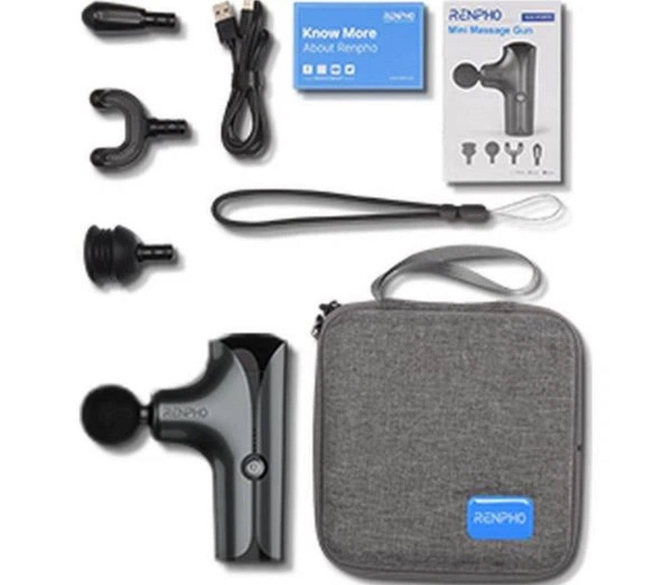 RENPHO Edge Mini Handheld Body Massager - Black