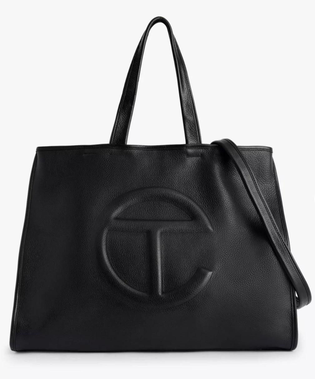 Telfar Black Large Tote Bag