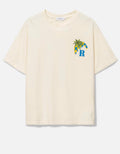 Rhude Cream Moonlight Tropics T- Shirt - Small