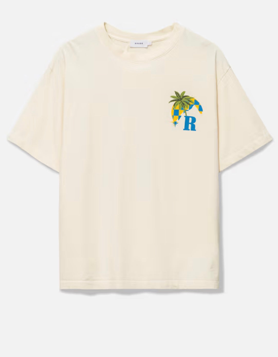 Rhude Cream Moonlight Tropics T- Shirt - Small