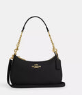 Teri Shoulder Bag in Spazzolato Leather with Leather Strap☑️