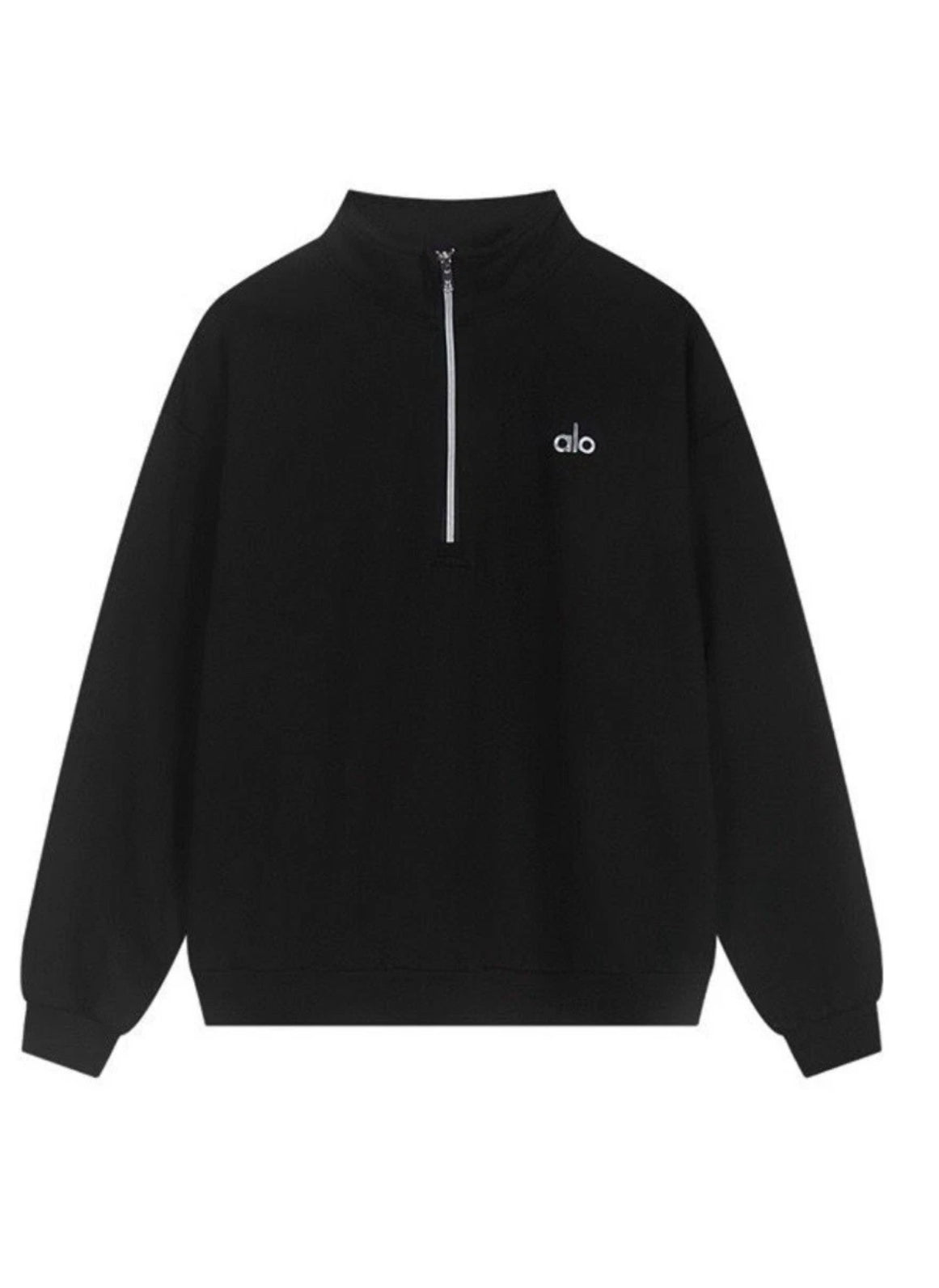 ALO BLACK QUARTER ZIP TOP✅