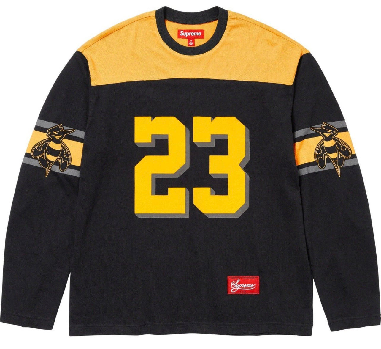Supreme Bumblebee L/S Football Top Shirt - Small