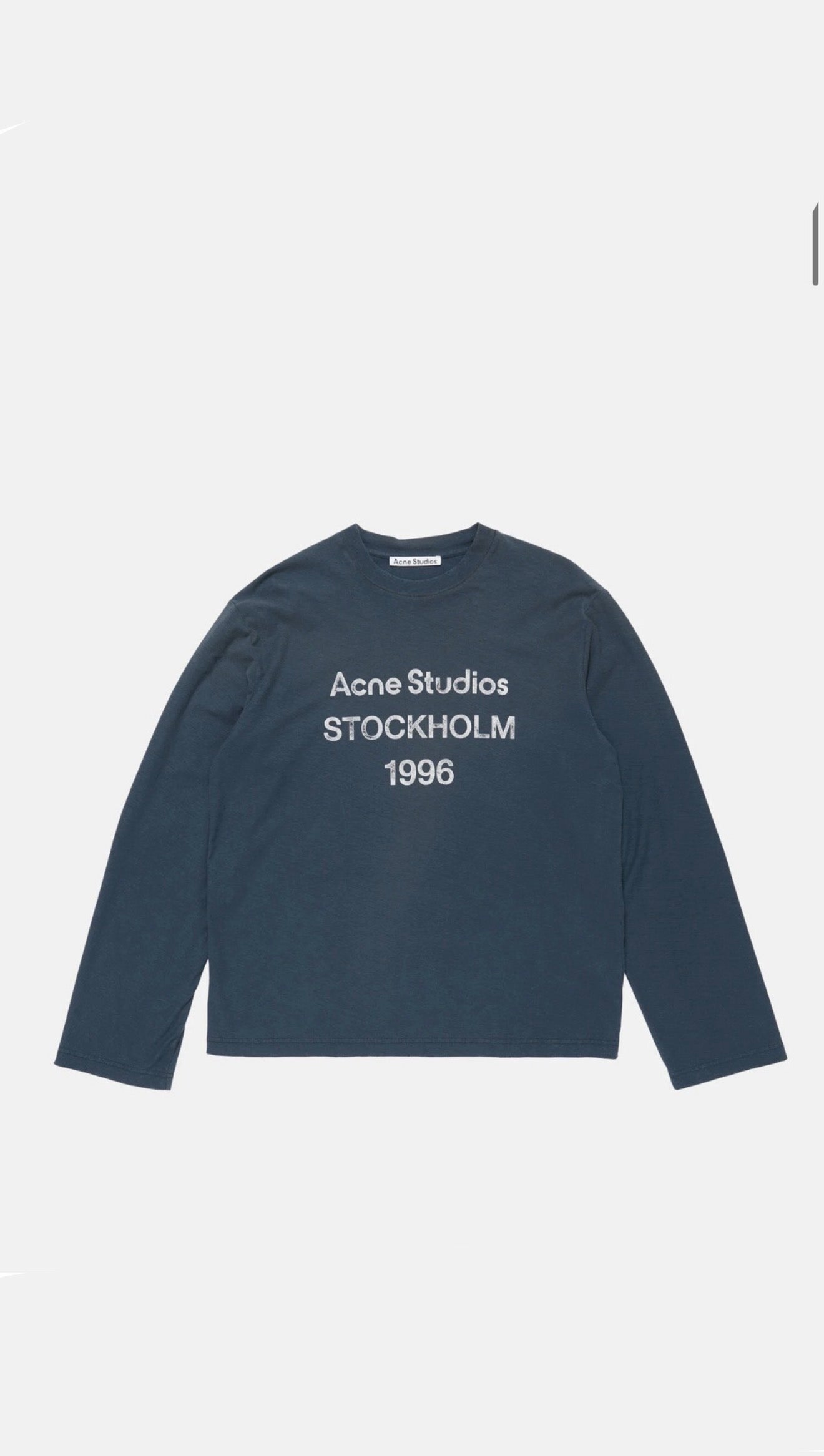 Acne Studios SPRAYED 1996 Jersey “Deep Blue”