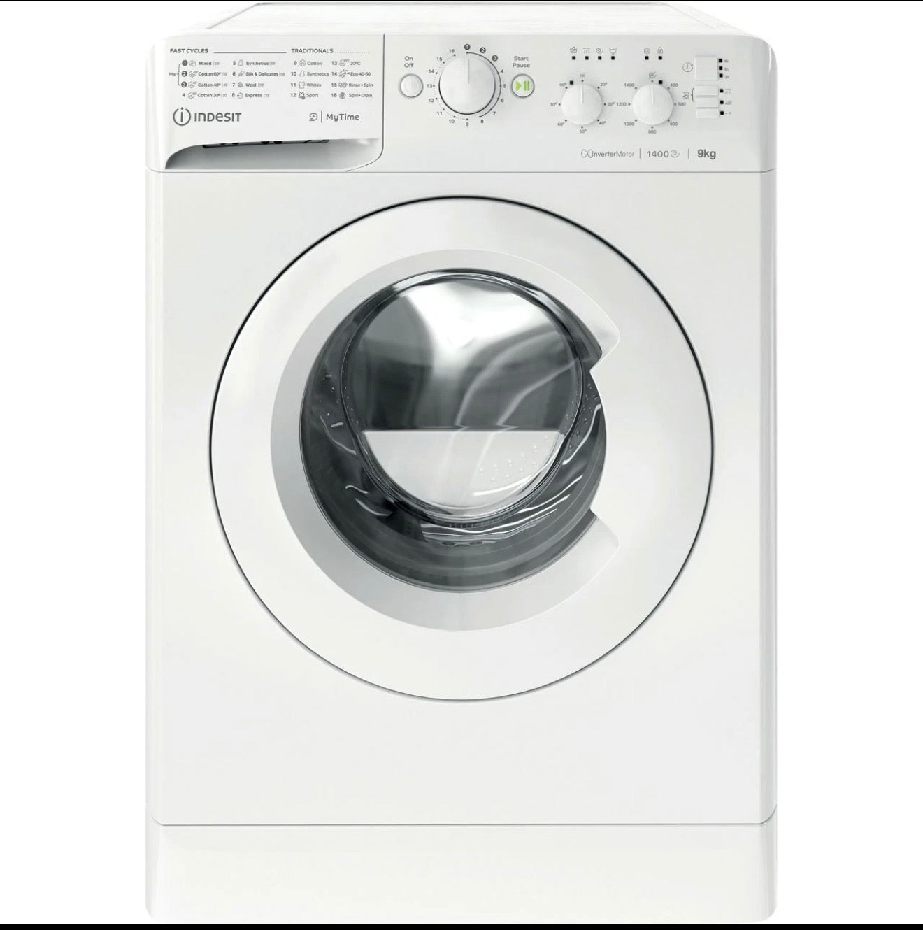 Indesit MTWC 91495 W UK N 9Kg Washing Machine White 1400 RPM B Rated