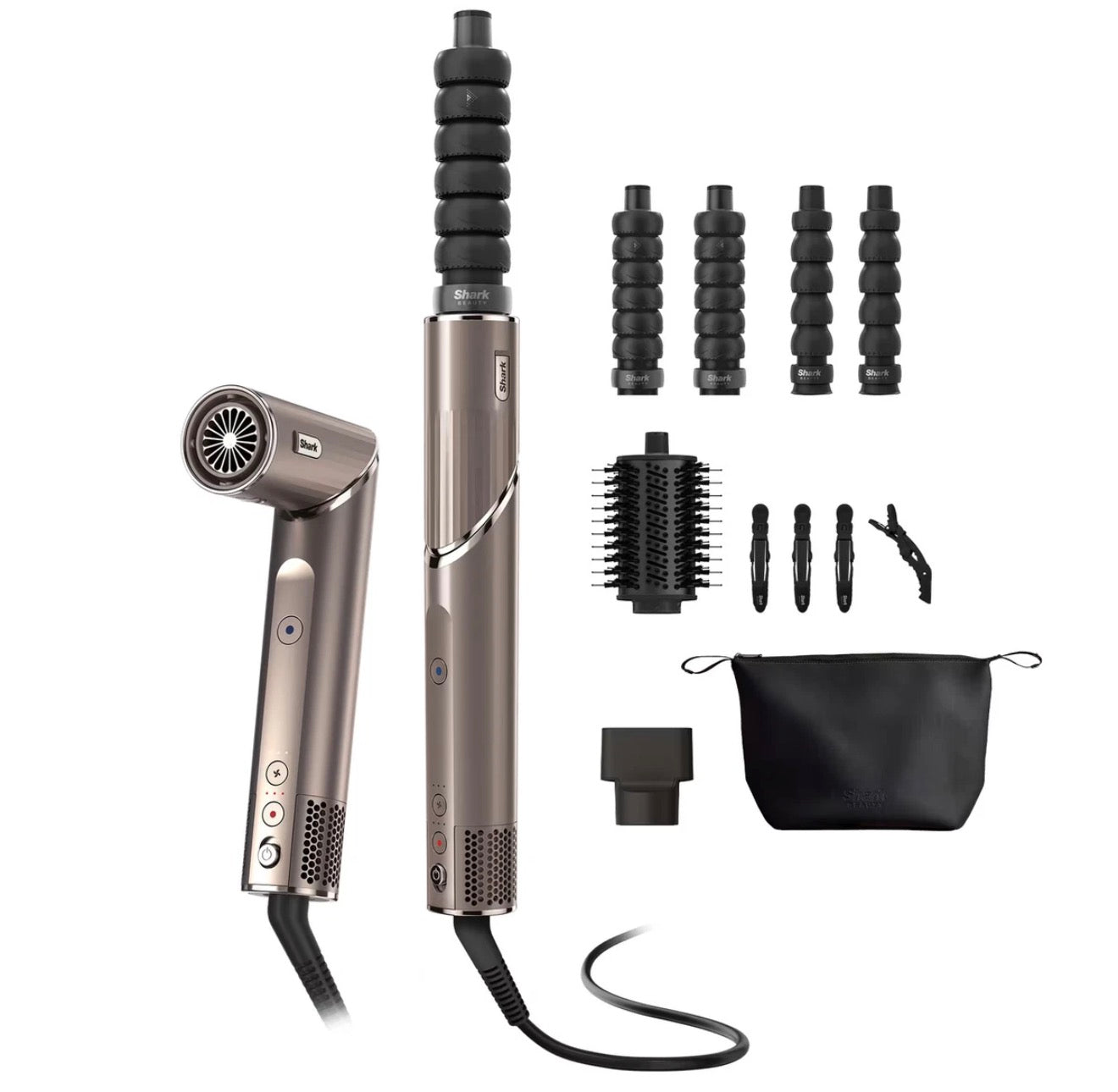 Shark FlexStyle 4-in-1 Air Style & Hair Dryer, Mocha Silver