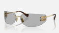 Miu Miu Black and Gold Fashion Sunglasses🏴