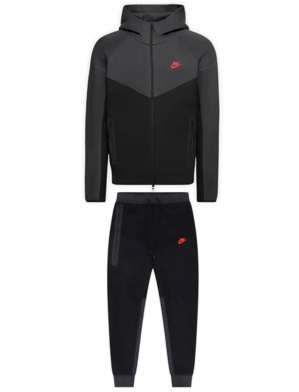 NIKE TECH BLACK/DARK GREY TRACKSUIT