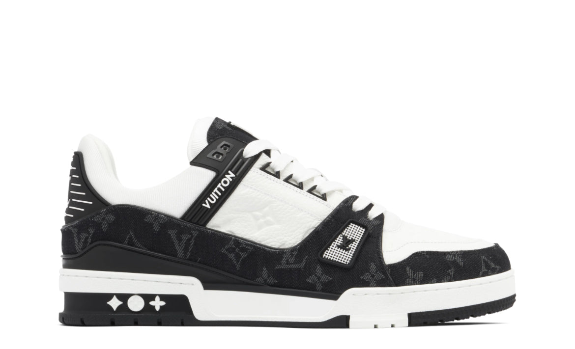 Louis Vuitton Black / White Denim Trainers LV☑️