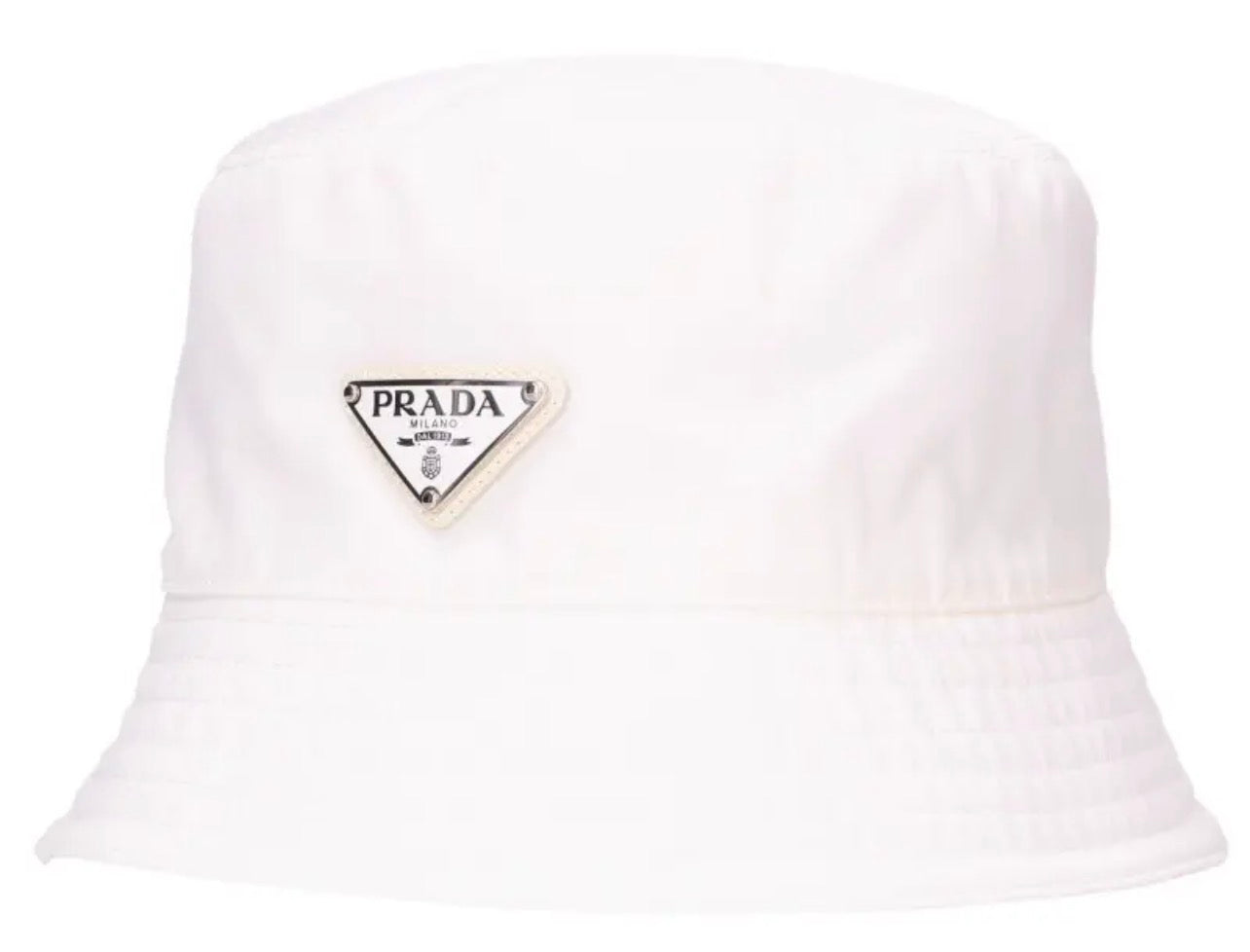 Prada White Bucket Hat