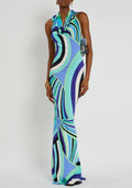 Pucci Iride Printed Satin-jersey Maxi Dress
