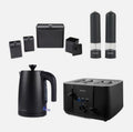 Salter Kuro 8-Piece Countertop & Seasoning Set –Kettle Toaster Mills & Canisters