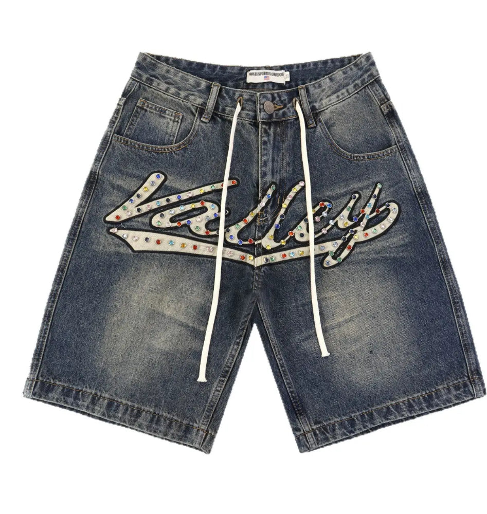 Vale Forever Skittles denim Jorts