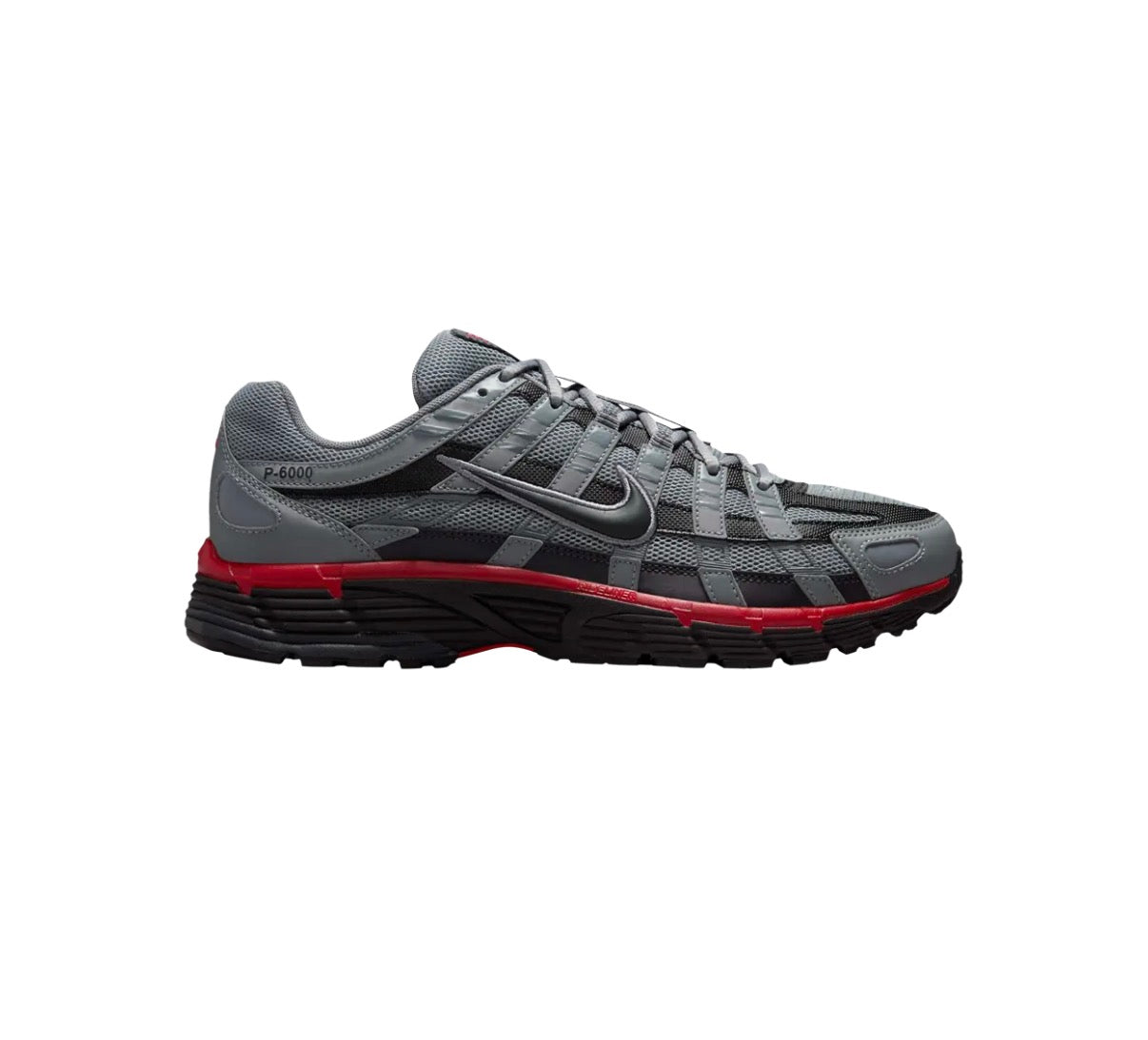 Nike P-6000 - Cool Grey/University Red| Multiple Sizes 🏴