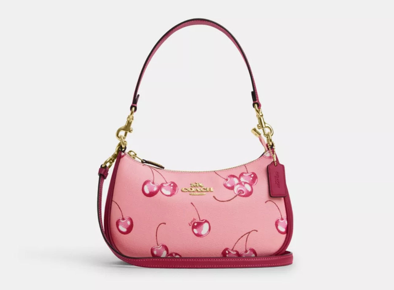 Coach Cherry Print Teri Shoulder Bag