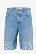 LOEWE Anagram Relaxed-Fit Denim Shorts