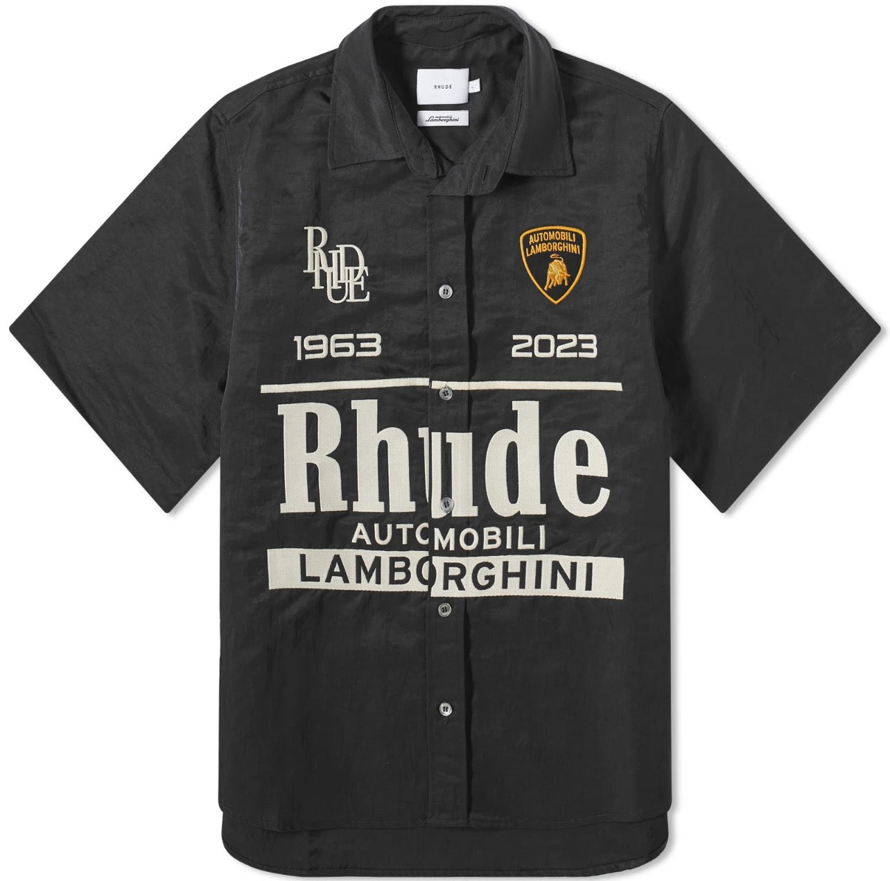 Rhude Black Short Sleeve Shirt - Medium