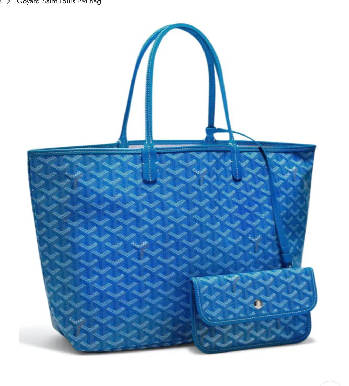 GOYARD SAINT LOUIS PM BAG - sky blue USED 🏴☑️