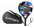 IANONI Padel Racket Carbon Fiber Surface with EVA Memory Flex Foam Core