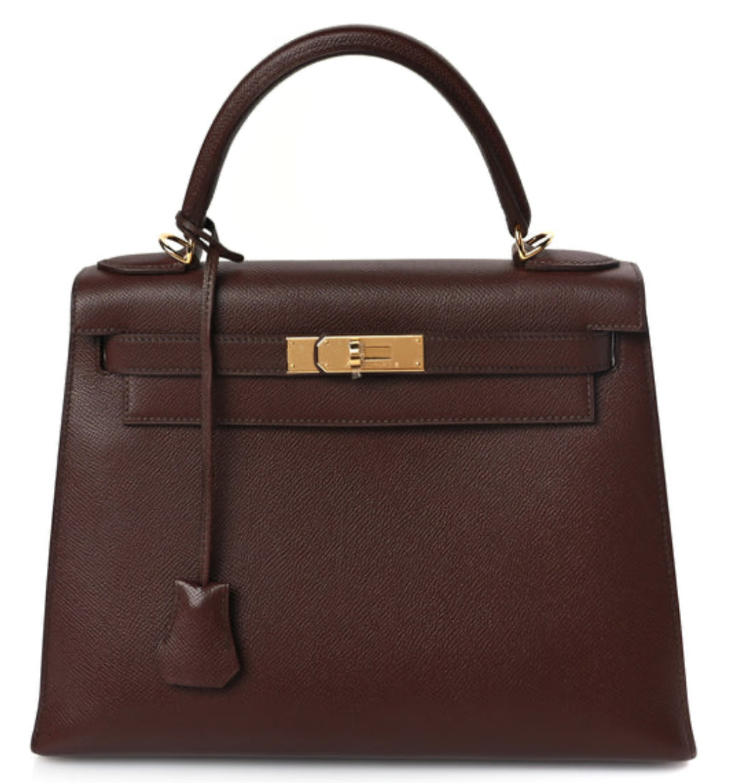 Hermès Kelly 28 Sellier Rouge Handbag