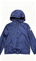 Moncler Grimpeurs Navy Lightweight Hooded Windbreaker Jacket Size-M