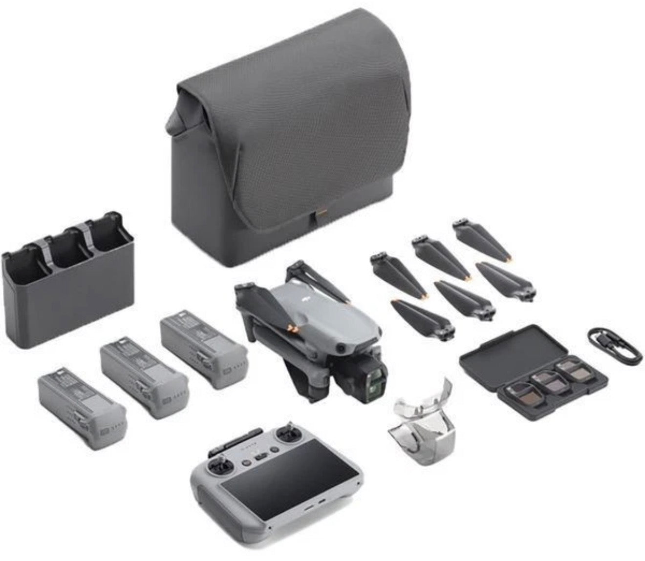DJI Air 3S Drone Combo with RC 2 Remote Controller - Grey