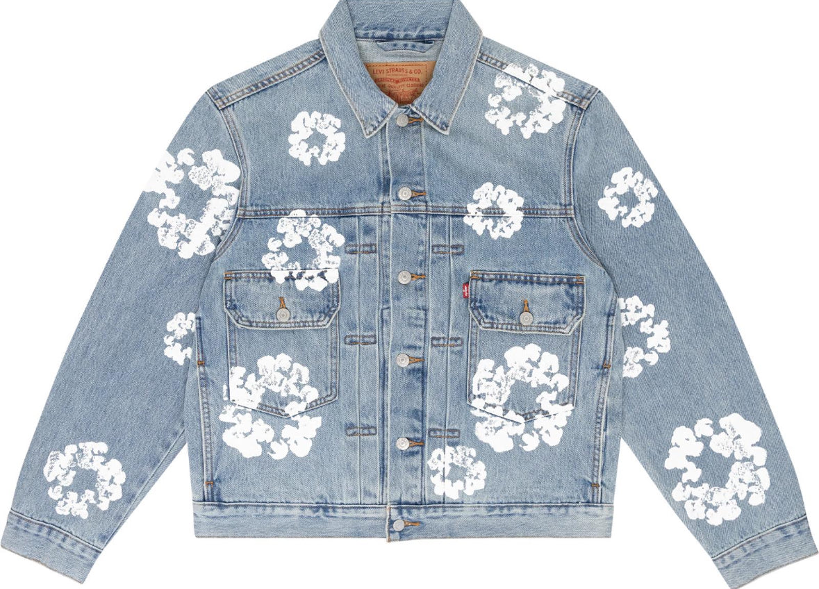 Denim TearsDenim Tears x Levi's Type-2 All Over Wreath 'Light Denim