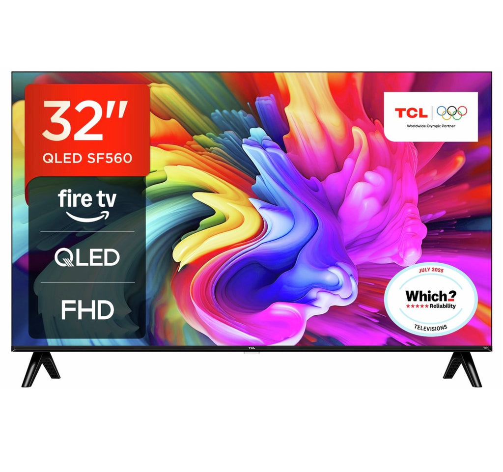 TCL 32 Inch TV SMART QLED Fire TV 32SF560-UK Full HD 1080p HDR Freely TV - Like New 🏴☑️
