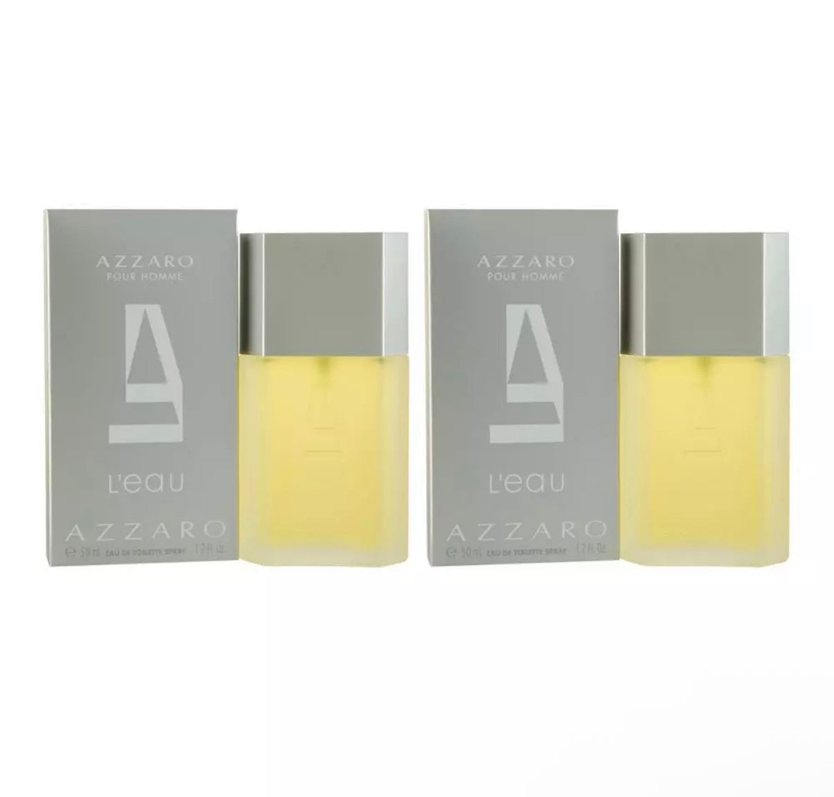 Azzaro Homme L'Eau Eau de Toilette 50ml Spray X 2☑️🏴