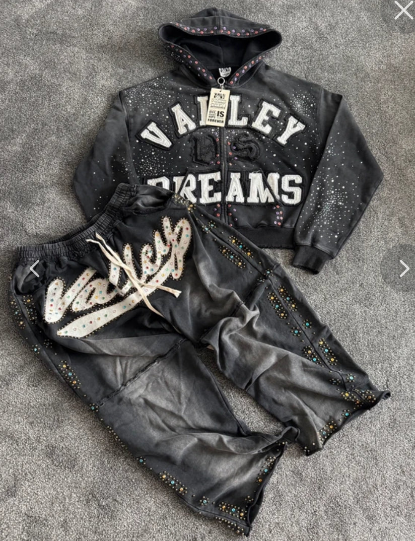 ale Lives Valley Dreams Tracksuit Black☑️