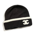 Cashmere CC Beanie Black & White